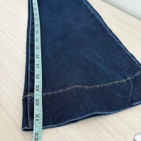 Kancan Rocane High Rise Flare Jeans Size 26 High Rise Stretch  Dark Blue - Picture 11 of 11